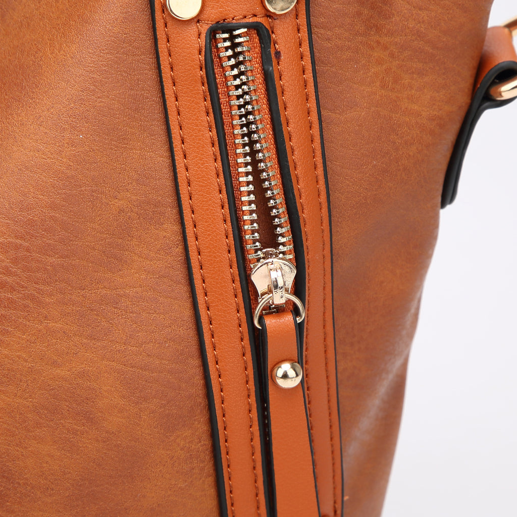 Women's Vintage Tote Bag – Large PU Leather Shoulder Bag - product image 6