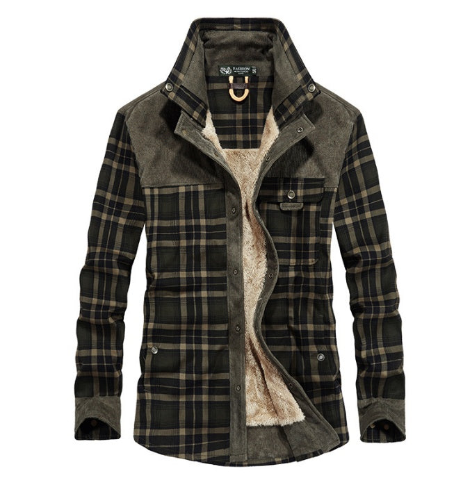 Men's Plaid Cotton Jacket | Long Sleeve - view 10