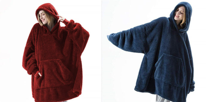 Oversized Wearable Blanket Hoodie – Double-Sided Fleece Sweatshirt - product image 33