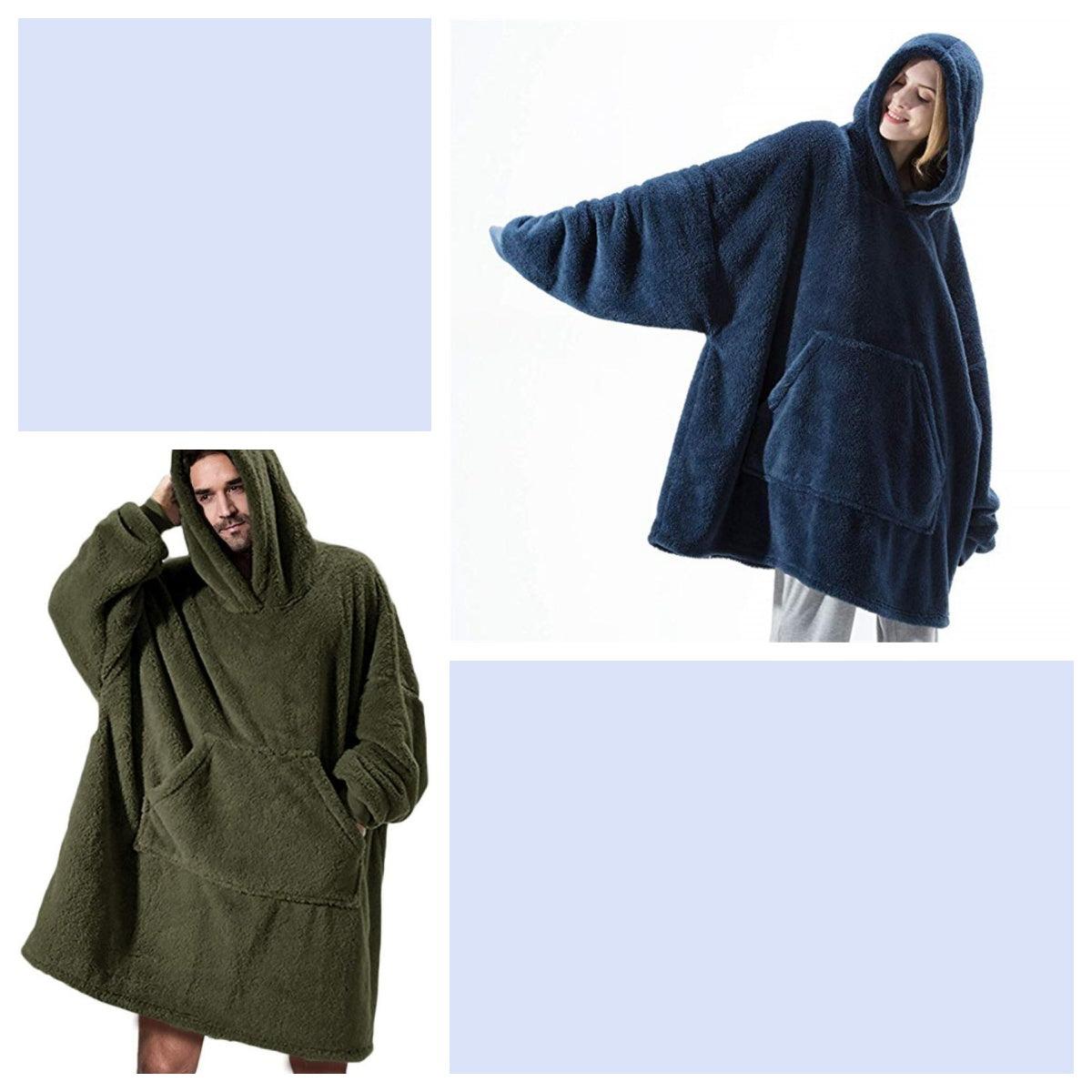 Oversized Wearable Blanket Hoodie – Double-Sided Fleece Sweatshirt - product image 12