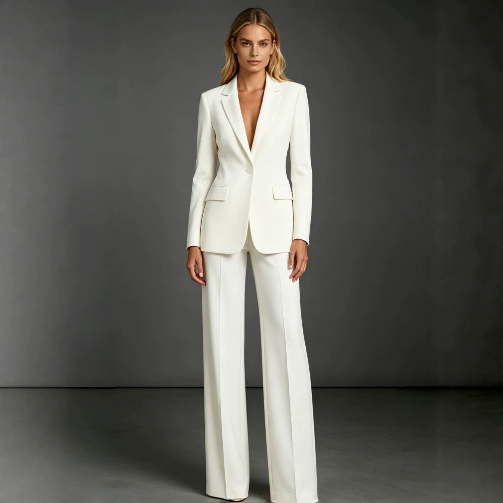 Women's Slim Fit Blazer & Dress Pants Two-Piece Suit Set - product image 5