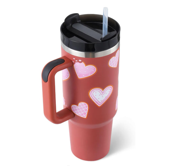 40 oz Insulated Tumbler with Handle & Straw - product image 6