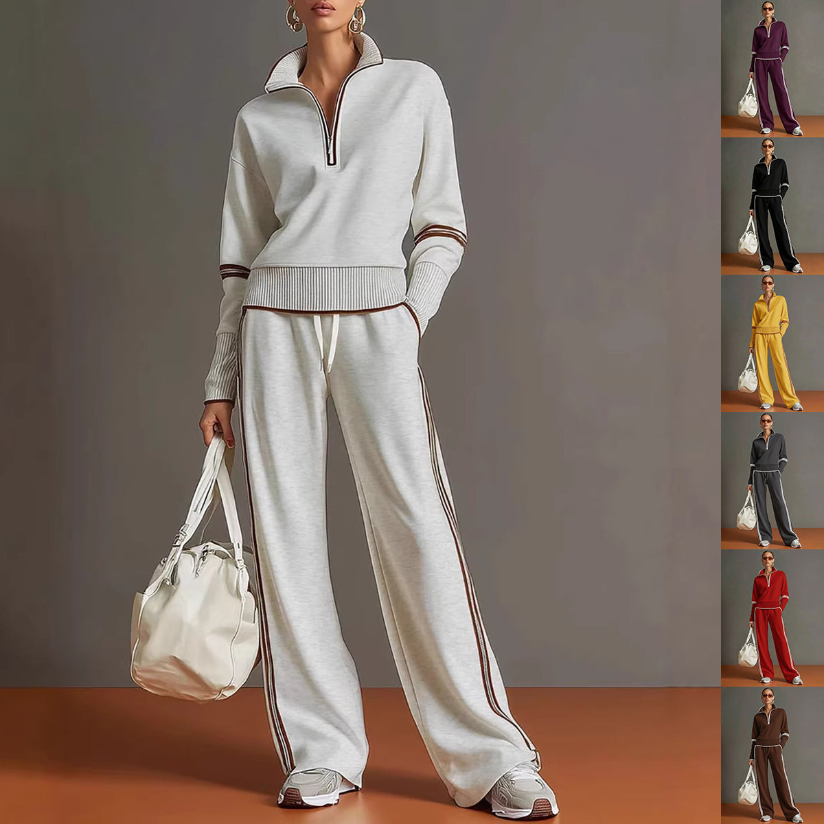 Women's Cotton Long-Sleeve Two-Piece Set - product image 1