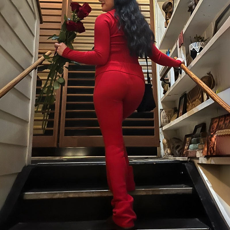 Women's Zip-Up Hoodie and Pants Set - view 10
