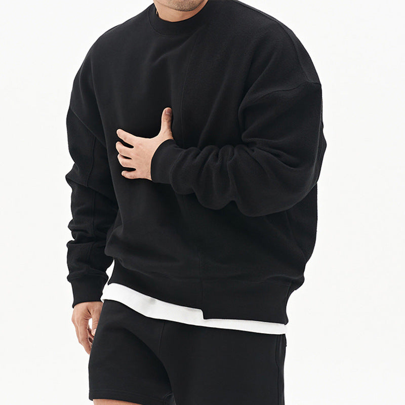 Men's Cotton Blend Pullover Sweater – Loose Fit, Round Neck - product image 8