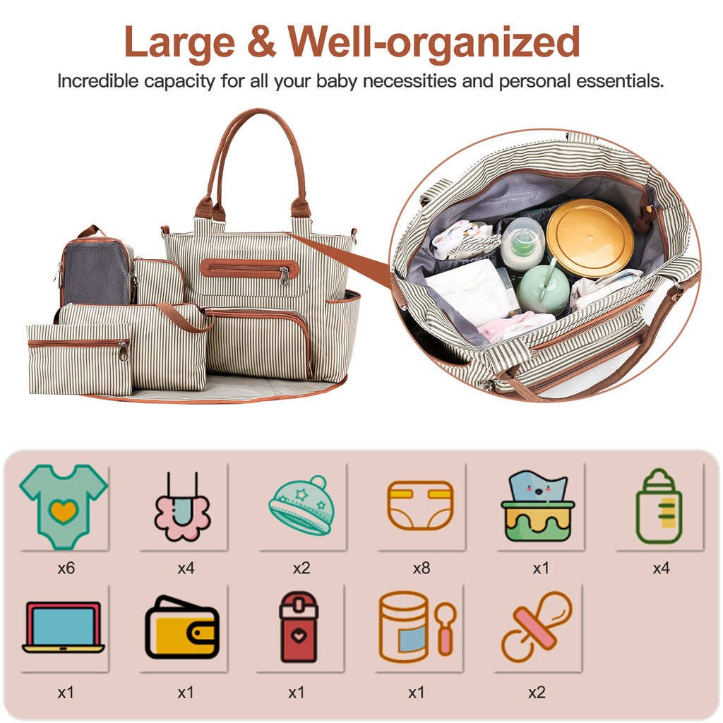 8-Piece Baby Diaper Bag Set - view 5