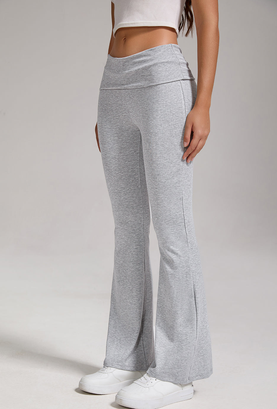 Women's Fold-Over Waist Flared Pants - view 3