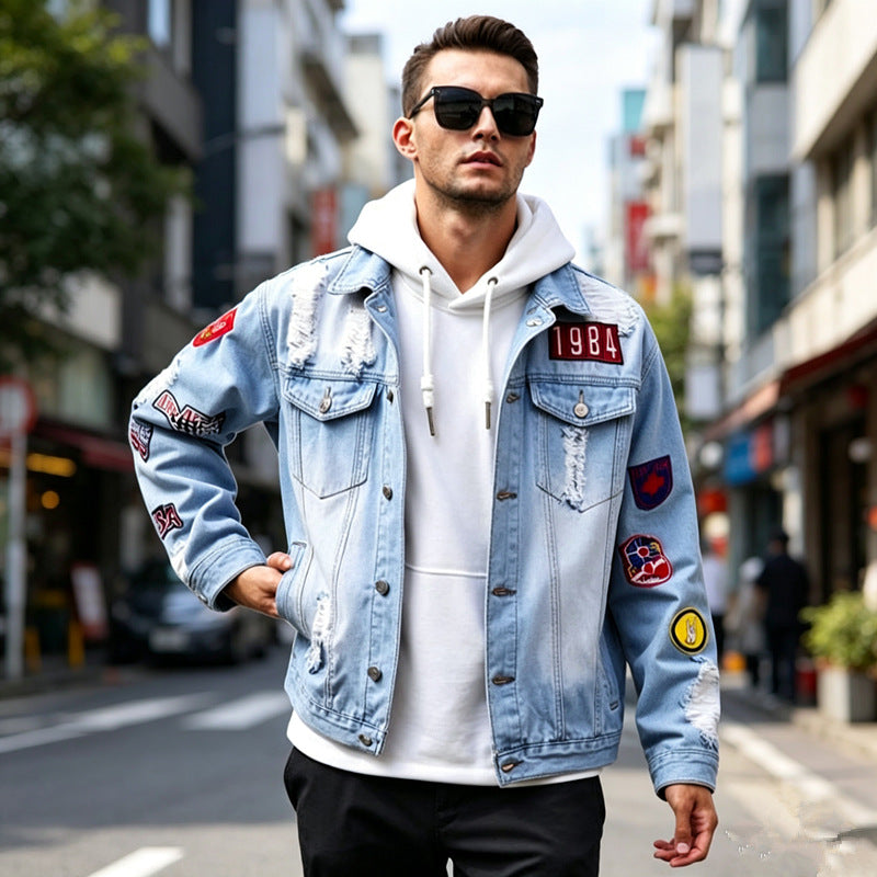 Men's Light Blue Denim Jacket - product image 6