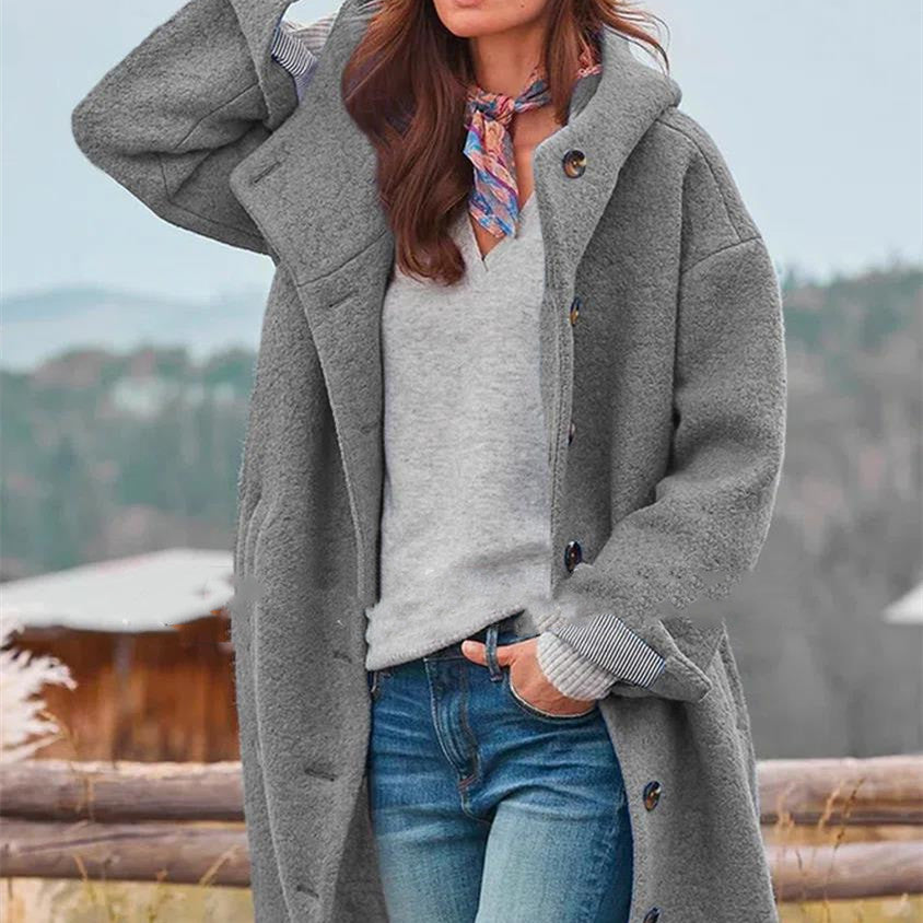 Women's Medium-Length Tweed Coat - view 2