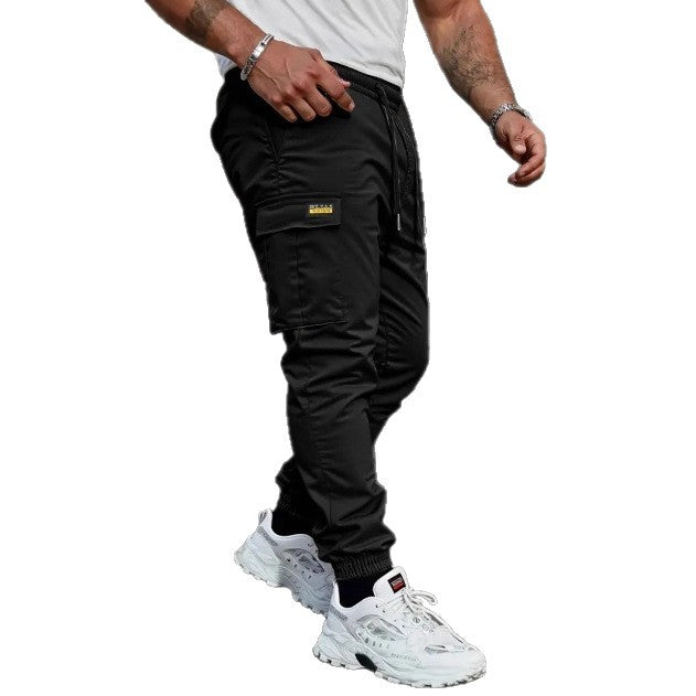 Men's Drawstring Cropped Cargo Pants - image 4