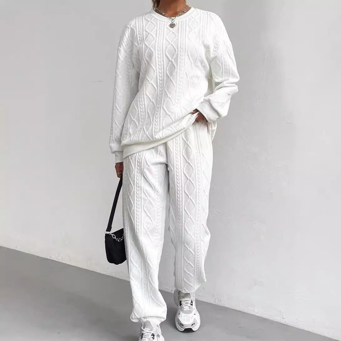 Women’s Twist-Detail Long-Sleeve Top & Leggings Set - product image 3