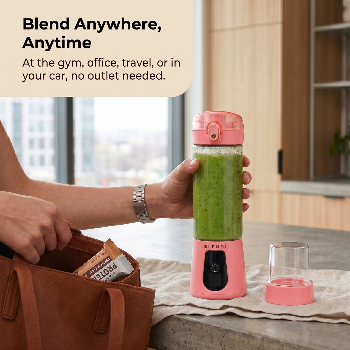 BLENDi Pro+ Portable Blender – 120W, 17oz, Crushes Ice, USB-C Rechargeable