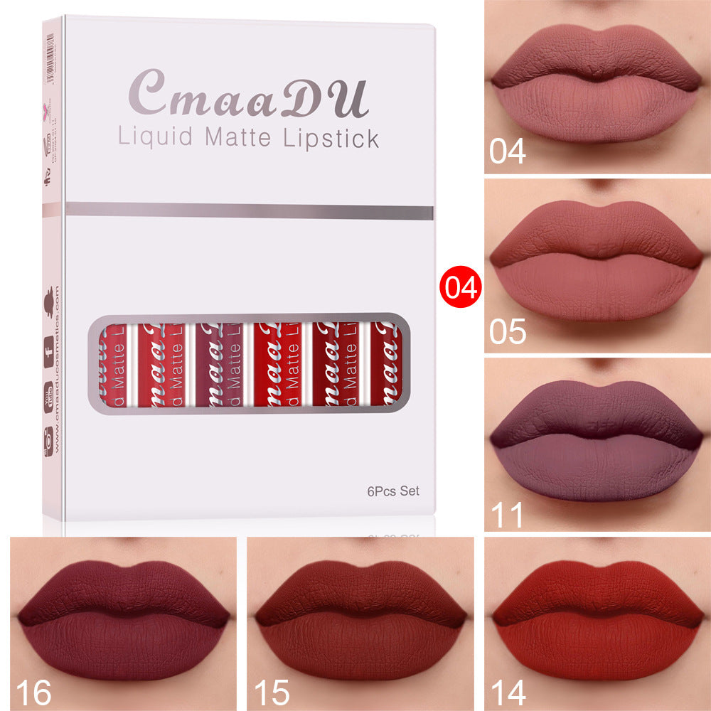 Matte Waterproof Lip Gloss Set (6 pcs) - product image 2
