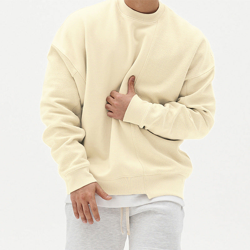 Men's Cotton Blend Pullover Sweater – Loose Fit, Round Neck - product image 4