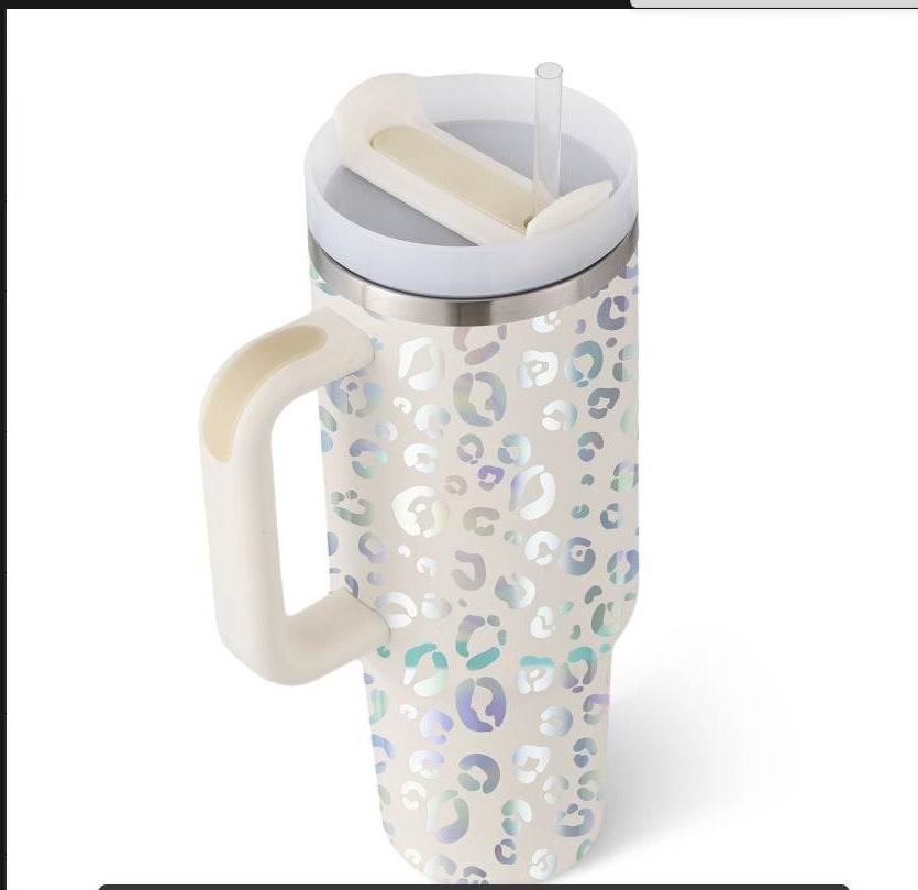40 oz Insulated Tumbler with Handle & Straw - product image 33