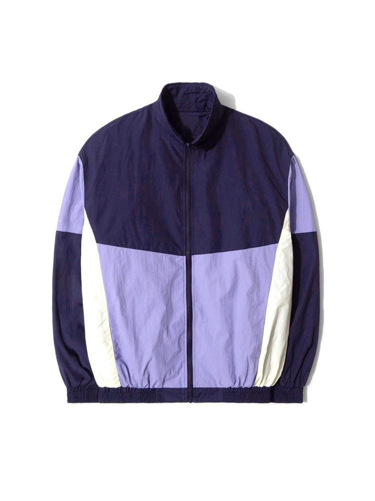 Men’s Color-Block Stand-Collar Jacket, Relaxed Fit - product image 11