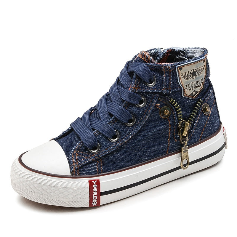 Kids' Breathable Denim Canvas Sneakers - product image 8