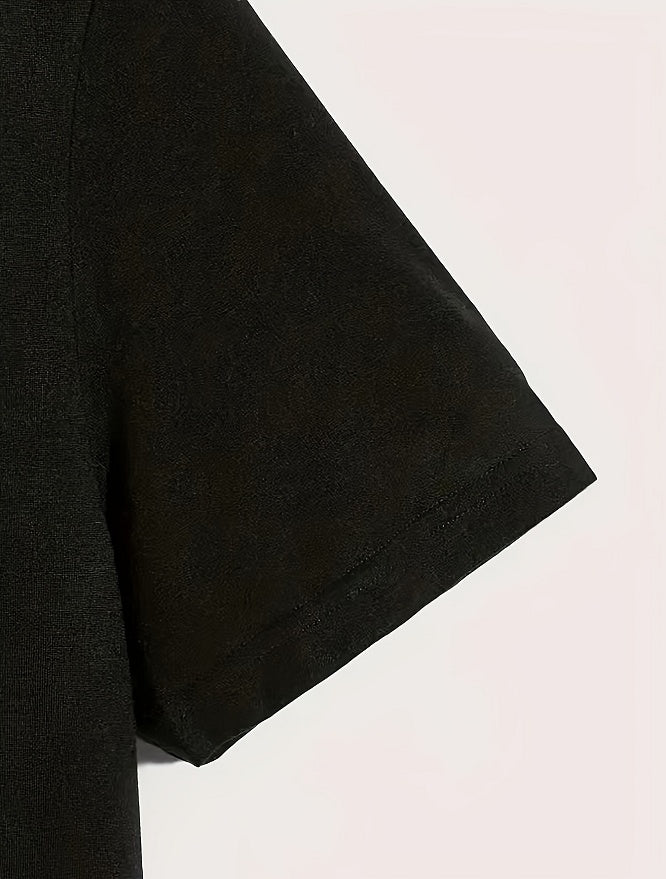 Men's Black Printed Short-Sleeve T-Shirt - S-5XL - image 3