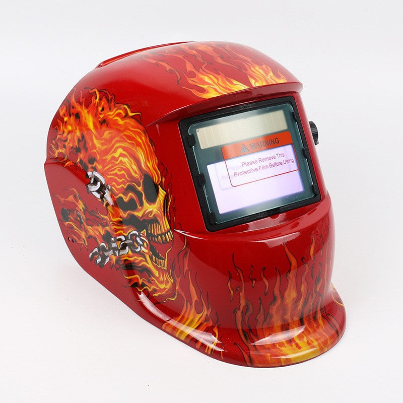 Solar Auto-Darkening Welding Helmet with Protective Mask