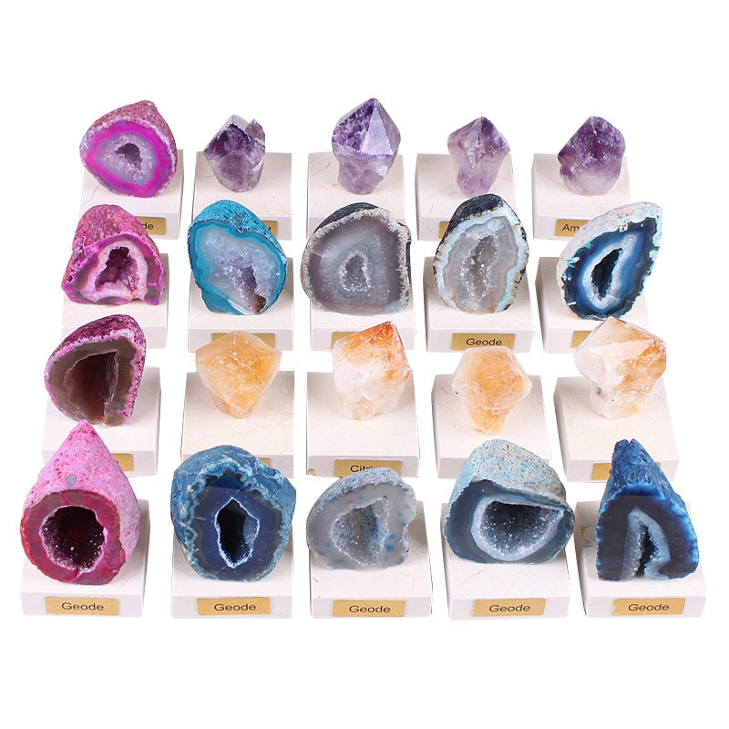 Natural Agate Geode Crystal Decor Stone - product image 1