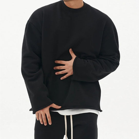 Men's Cotton Blend Pullover Sweater – Loose Fit, Round Neck - product image 9