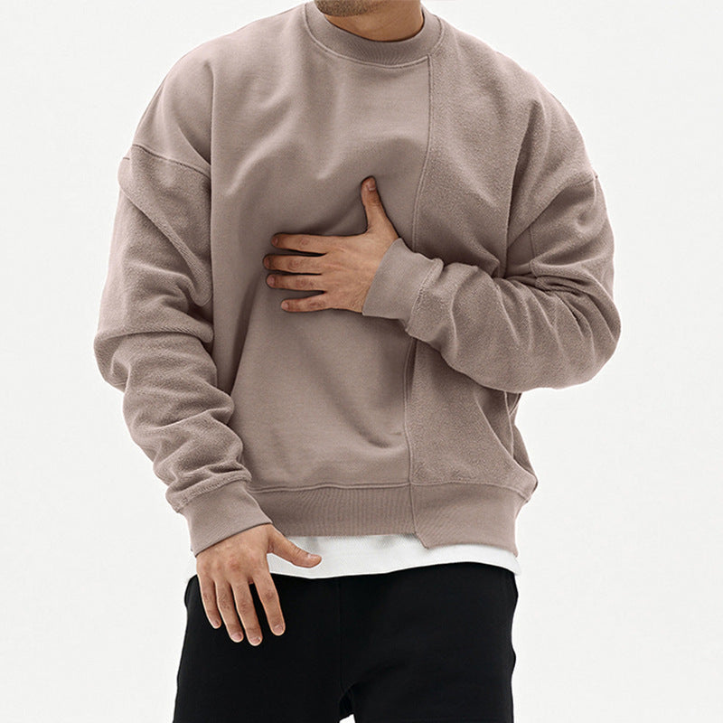 Men's Cotton Blend Pullover Sweater – Loose Fit, Round Neck - product image 1