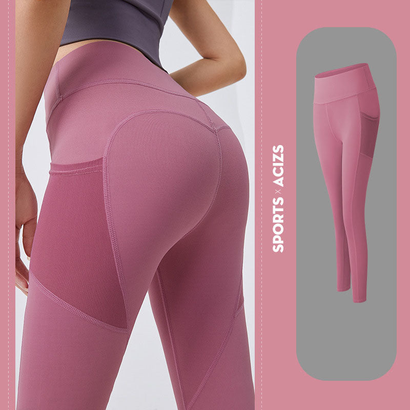 High-Waist Yoga Pants with Pocket – Tummy Control Gym Leggings - product image 6