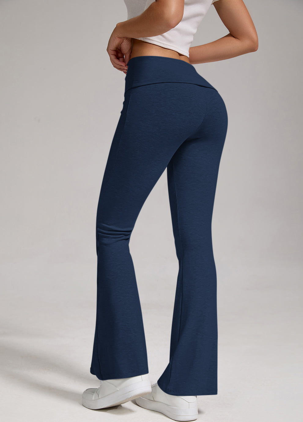 Women's Fold-Over Waist Flared Pants - view 14