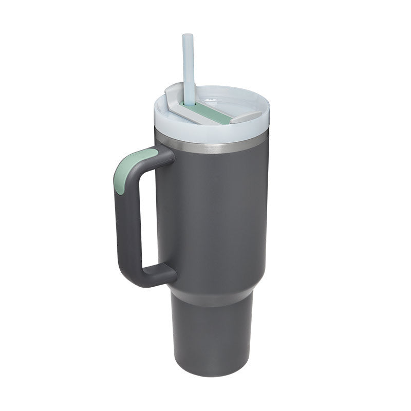 40 oz Insulated Tumbler with Handle & Straw - product image 14