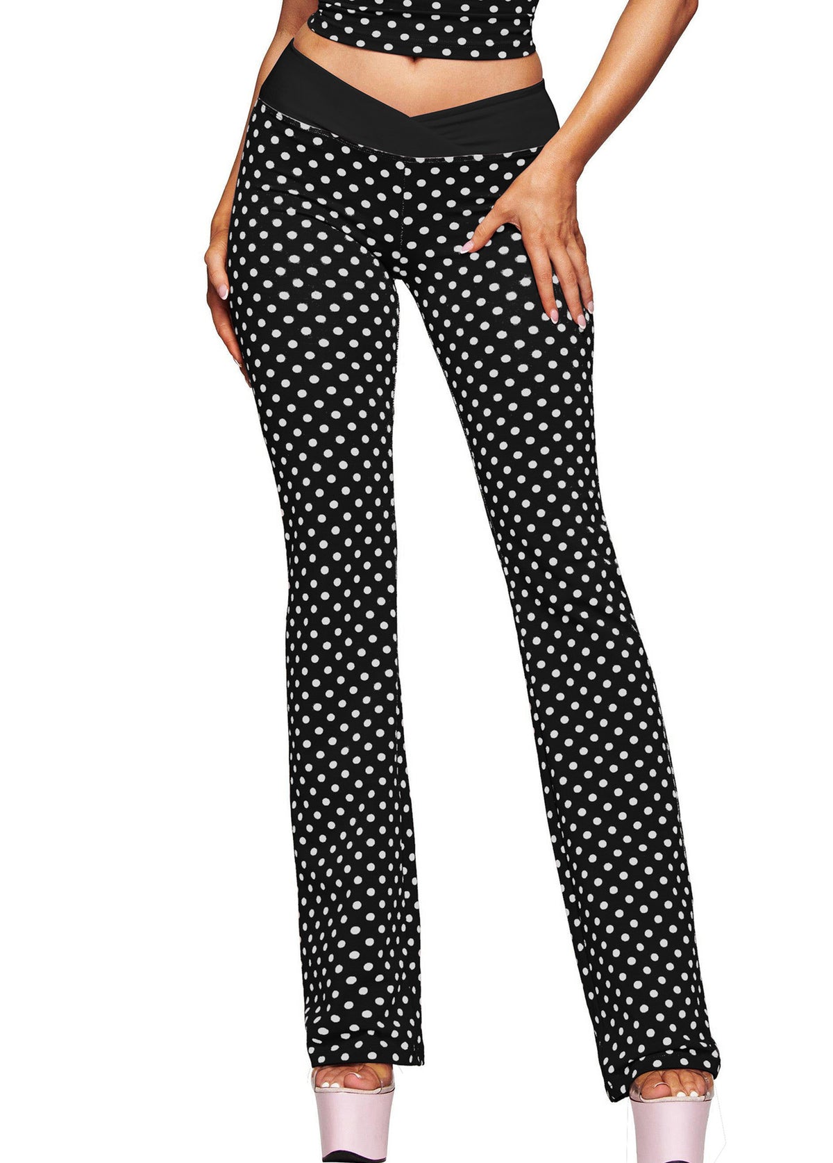 Polka Dot Halter Neck Two-Piece Activewear Set - product image 10