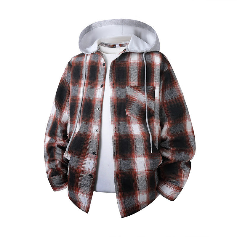 Unisex Plaid Long-Sleeve Shirt, Relaxed Fit - product image 6