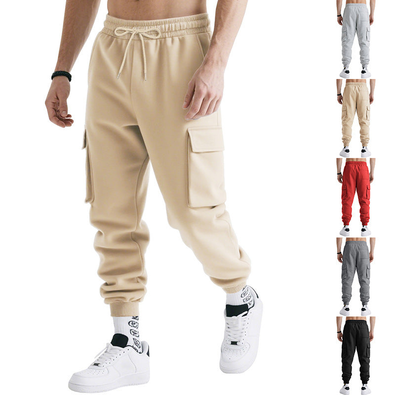 Men's Loose-Fit Multi-Pocket Pants - image 9