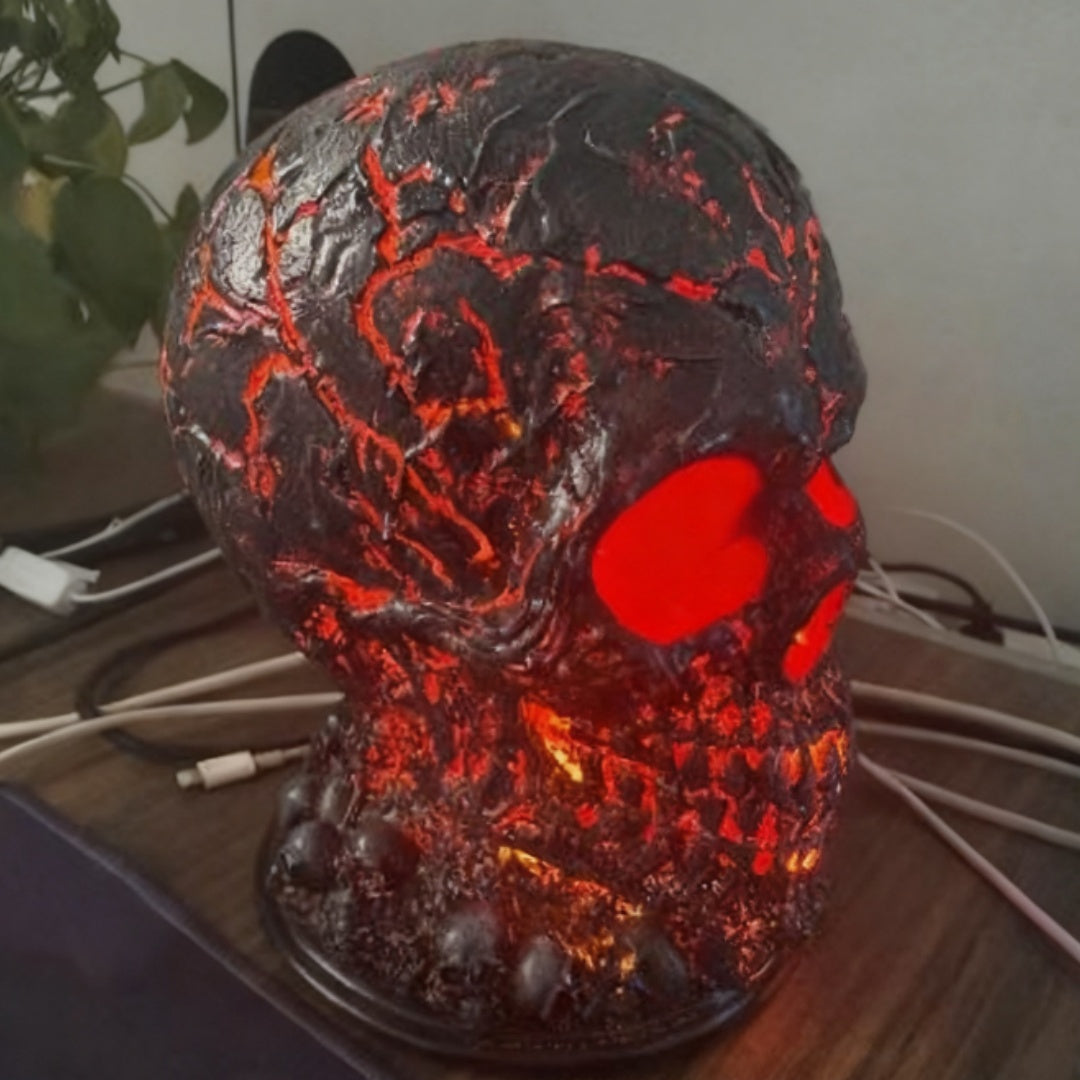 Lava Stone Skull LED Desk Lamp - product image 5