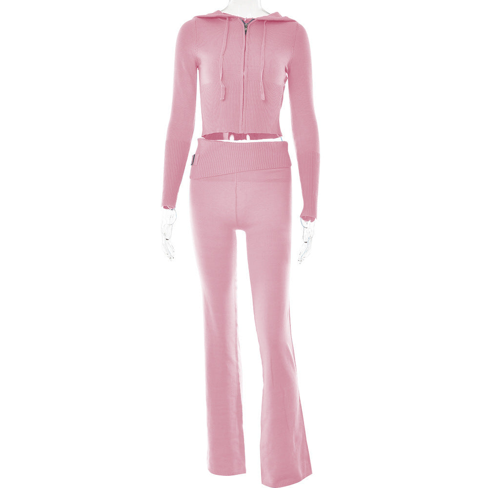 Women's Zip-Up Hoodie and Pants Set - view 13