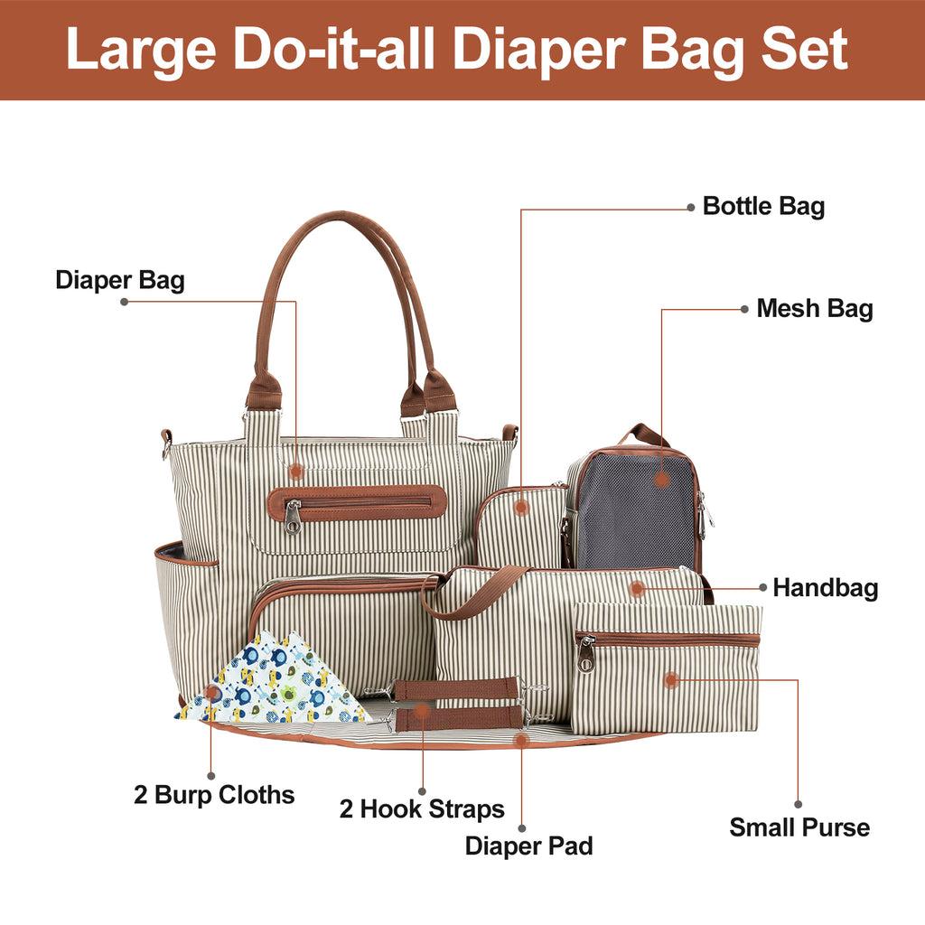 8-Piece Baby Diaper Bag Set - view 4
