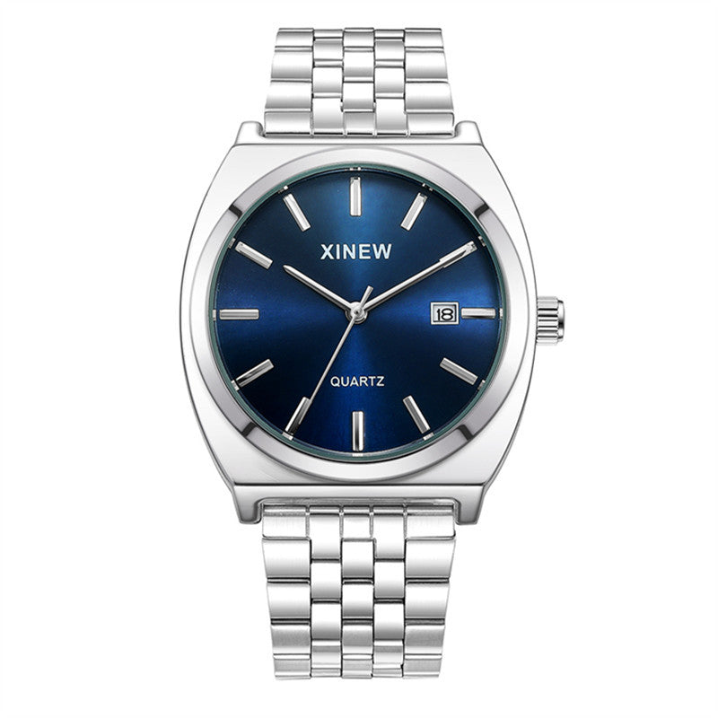 Men's Stainless Steel Strap Calendar Quartz Watch - product image 8