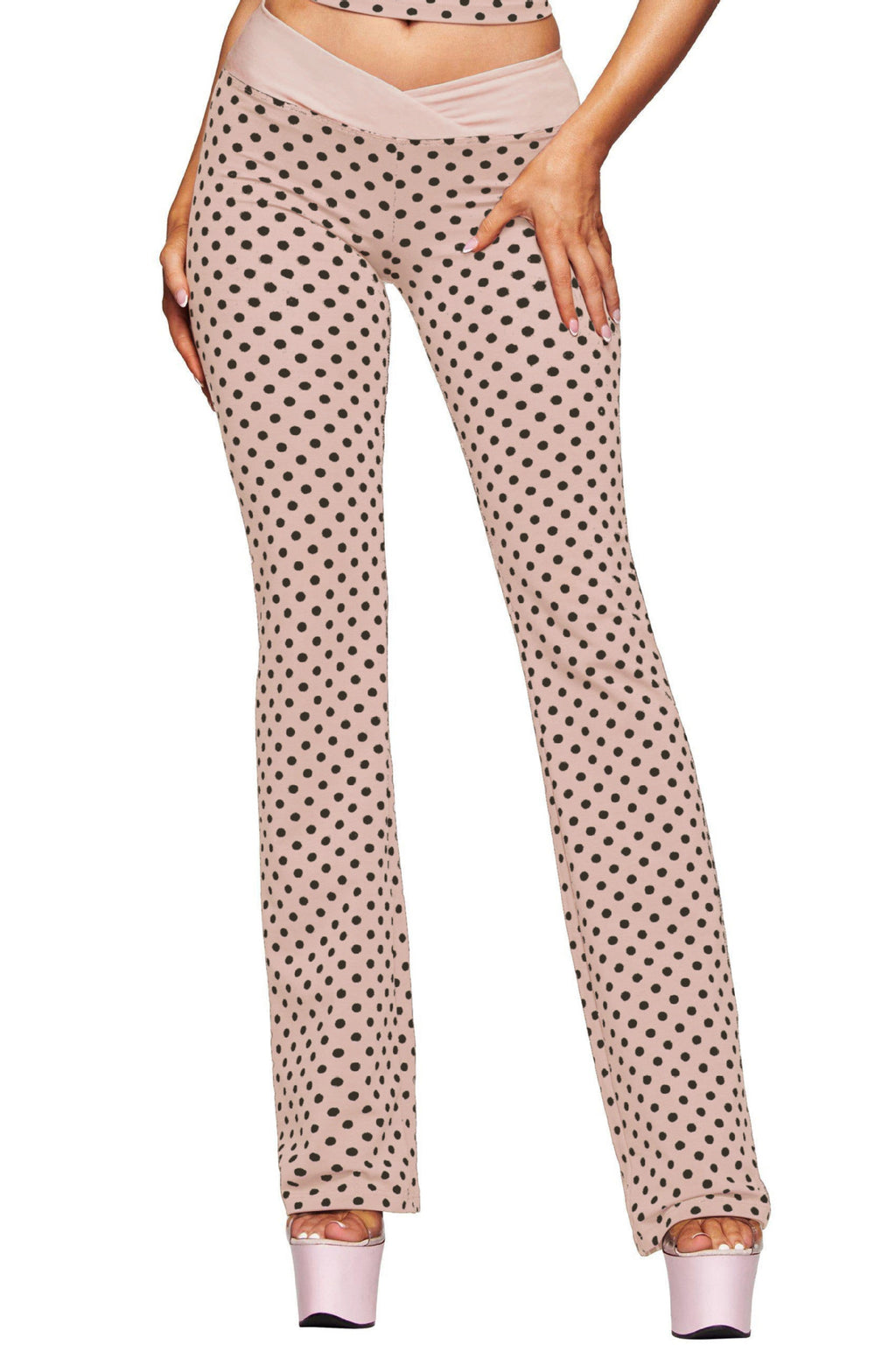 Polka Dot Halter Neck Two-Piece Activewear Set - product image 2