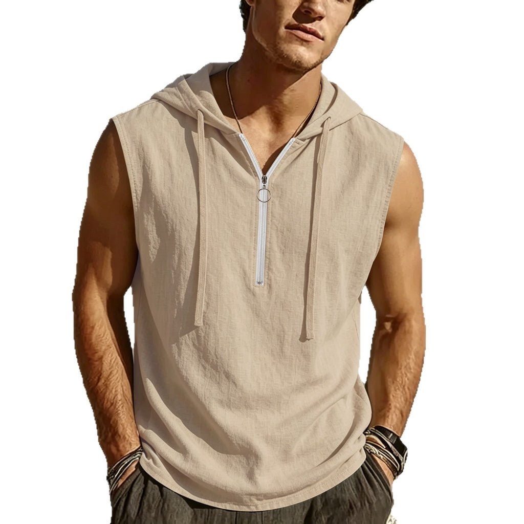 Men's Sleeveless Hooded Tank Top - view 4