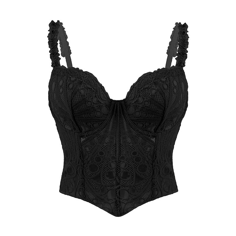 Women's Floral Corset Vest | Cut-Out Fishbone Shapewear - product image 5