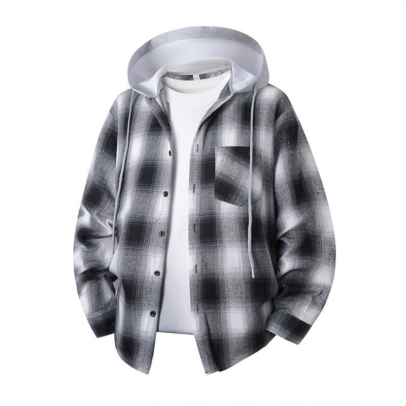 Unisex Plaid Long-Sleeve Shirt, Relaxed Fit - product image 2