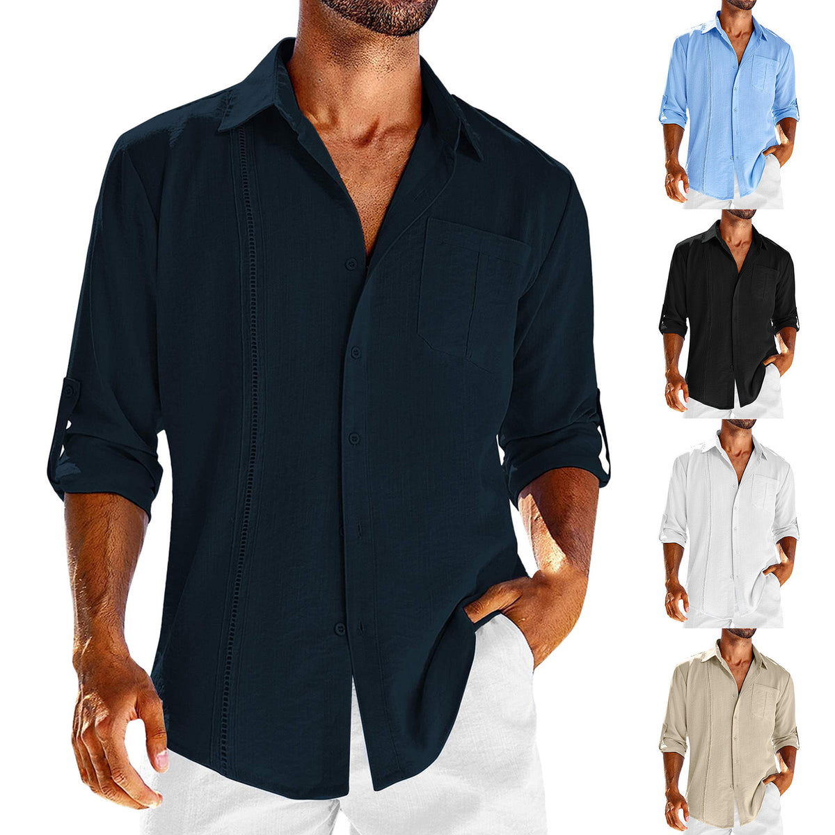 Men's Long Sleeve Polo Shirt - product image 1