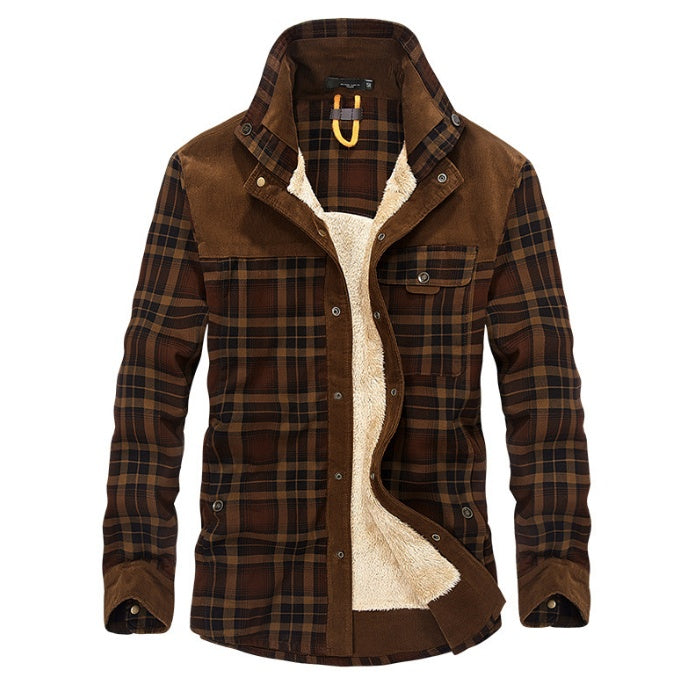 Men's Plaid Cotton Jacket | Long Sleeve - view 11