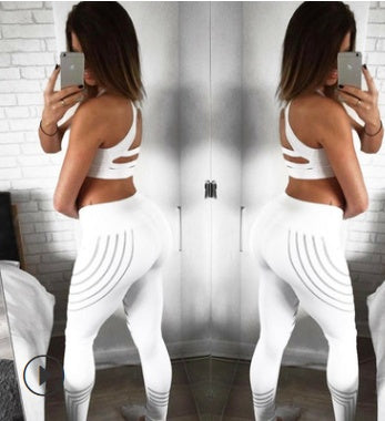 Glow-in-the-Dark Print Workout Leggings – Women’s High-Stretch Fitness Pants - product image 8