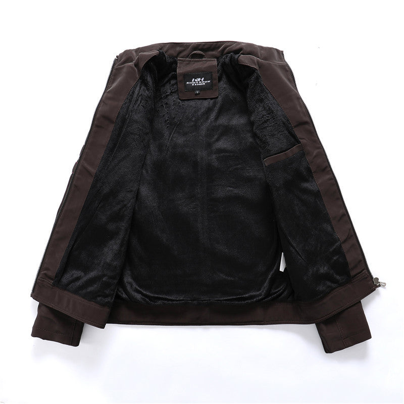 Men's PU Leather Moto Jacket - product image 4