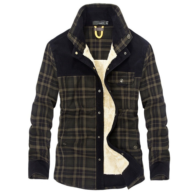 Men's Plaid Cotton Jacket | Long Sleeve - view 5