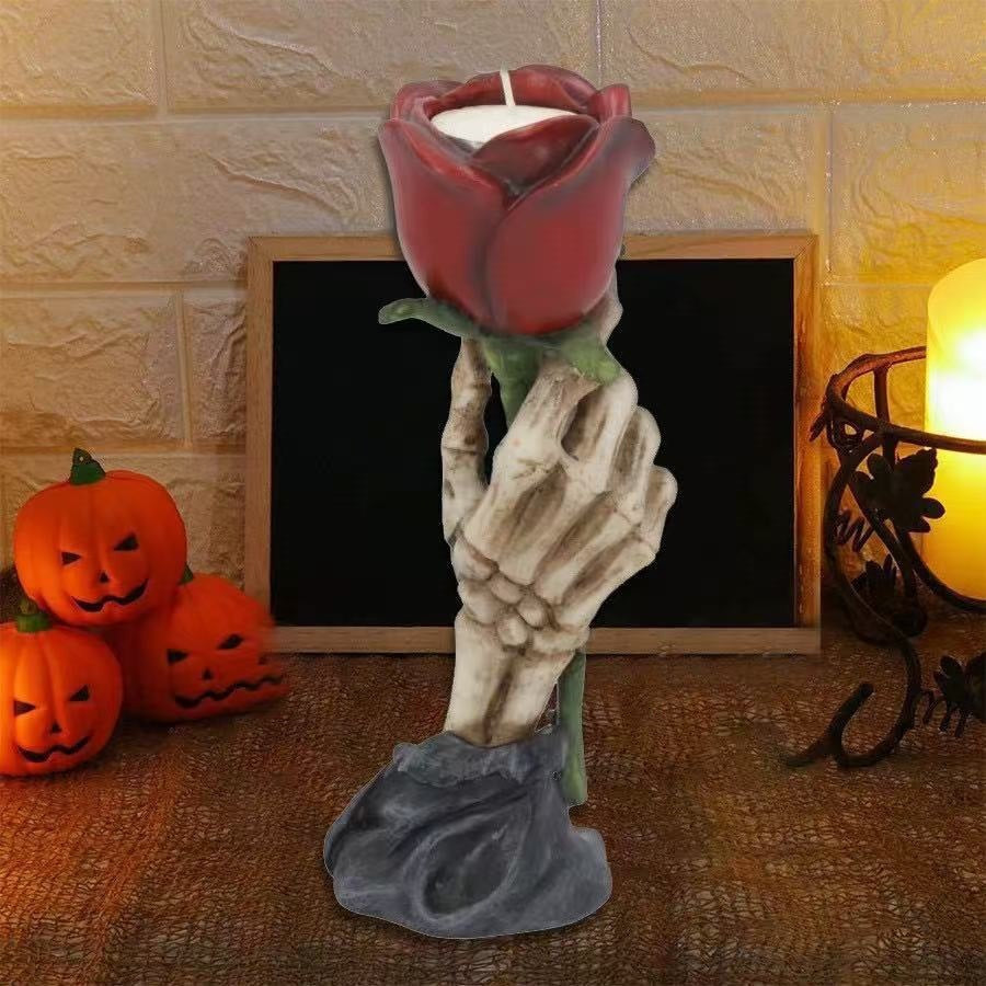 Vintage Rose Resin Candle Holder - product image 1