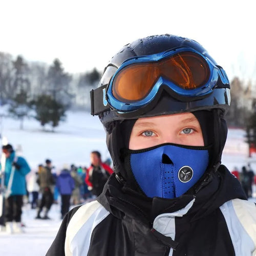 Adjustable Fleece Half-Face Mask & Neck Warmer