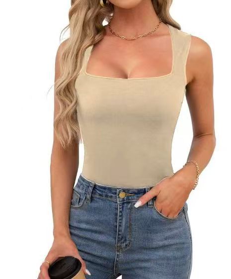 Women's Square-Neck Sleeveless Double-Layer Basic Tank Top - product image 11