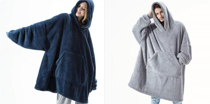 Oversized Wearable Blanket Hoodie – Double-Sided Fleece Sweatshirt - product image 4