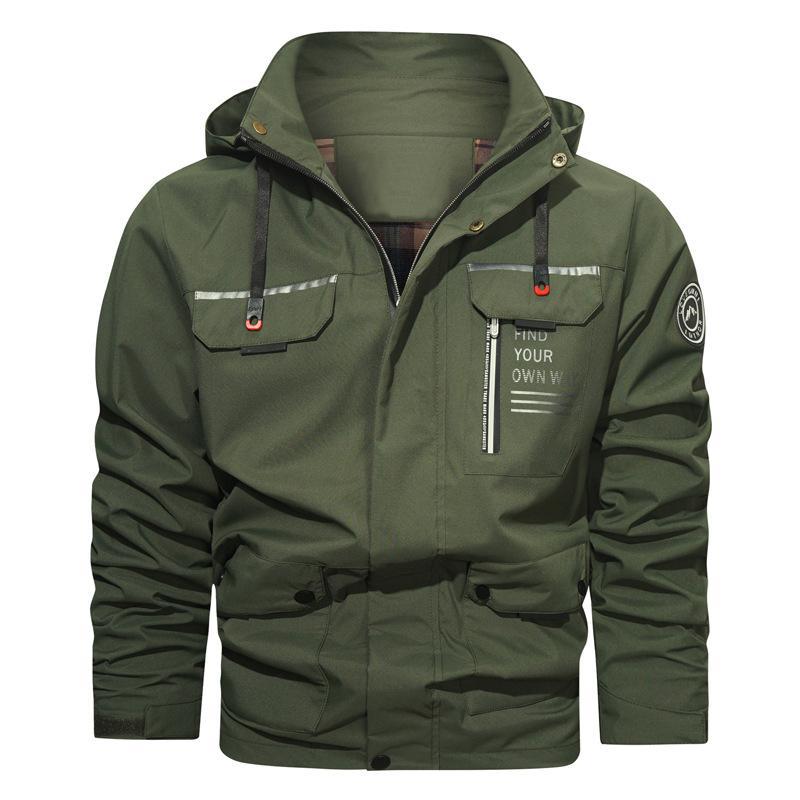 Men's Hooded Casual Outdoor Jacket - image 3